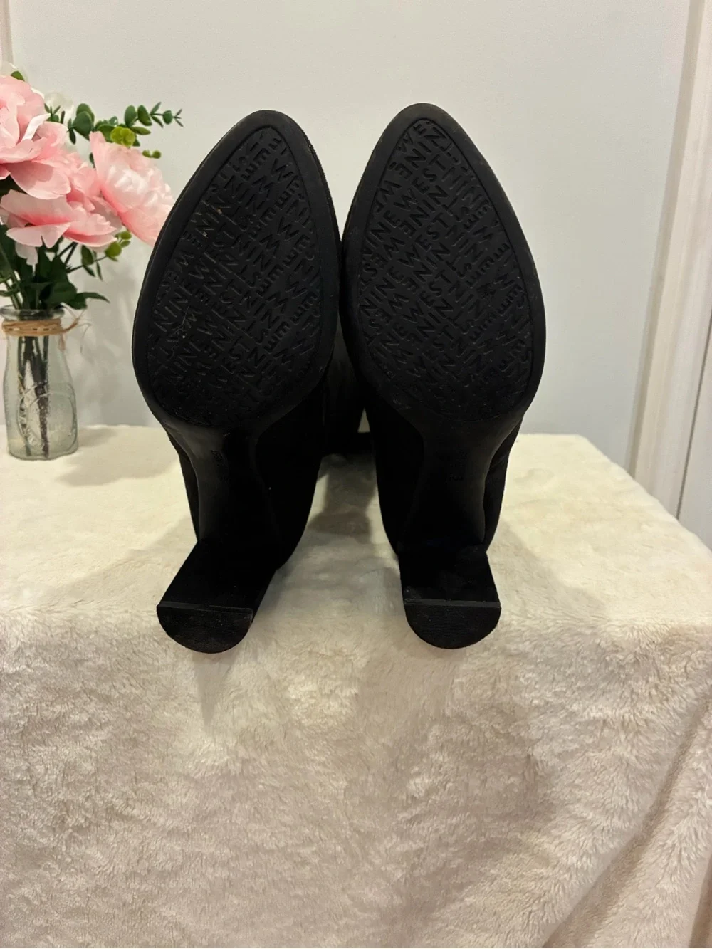 Nine West Black Over-the-Knee Suede Boots